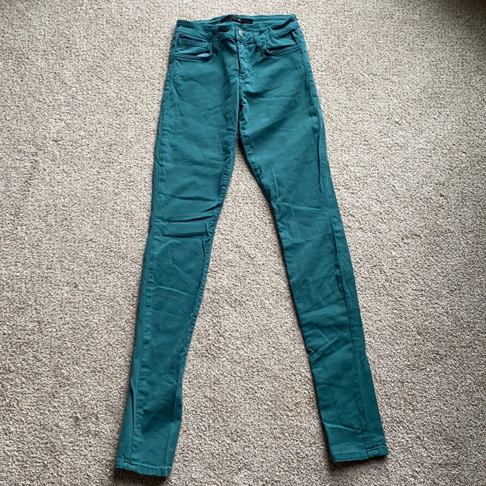 Joes jeans skinny green denim